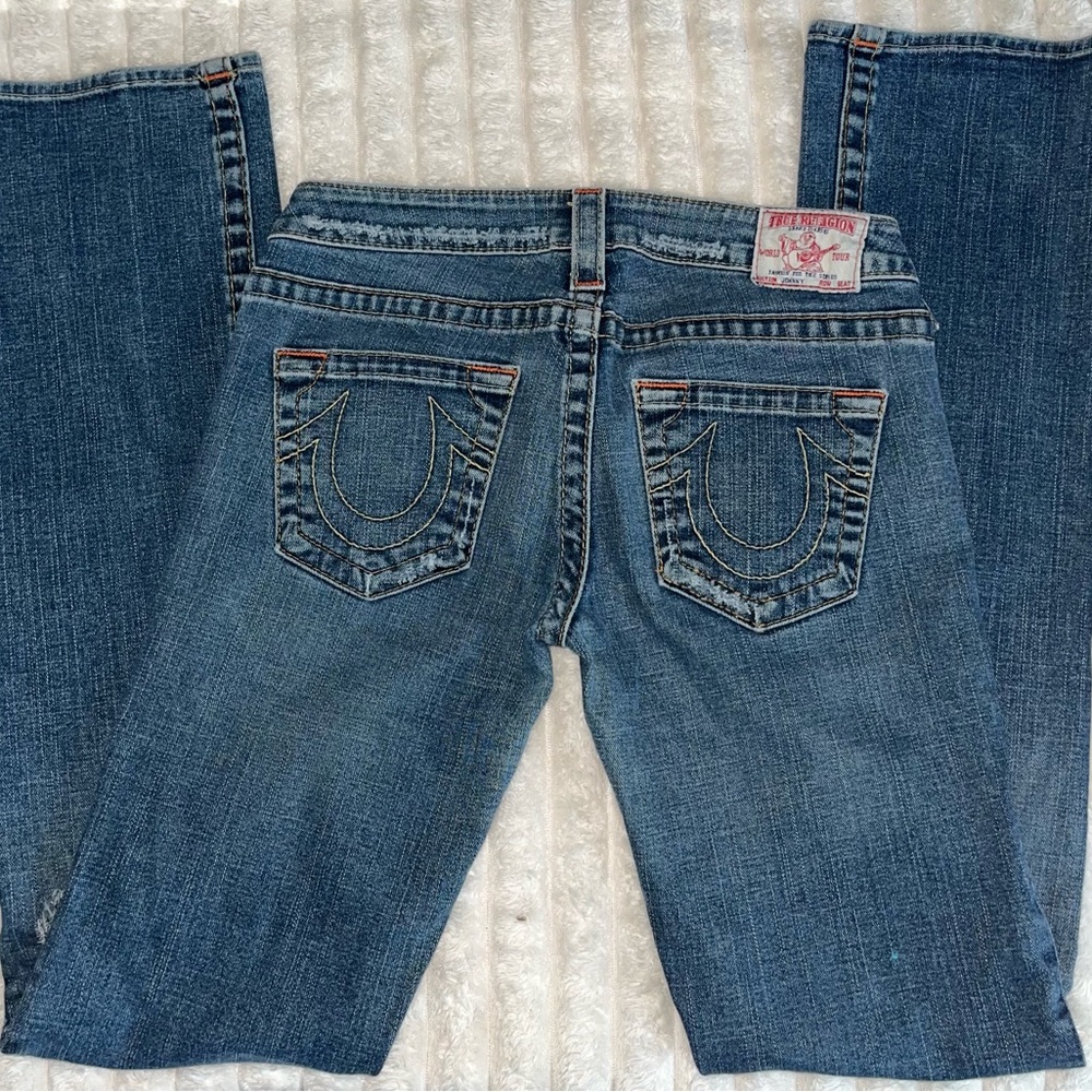 True Religion low rise flare jeans